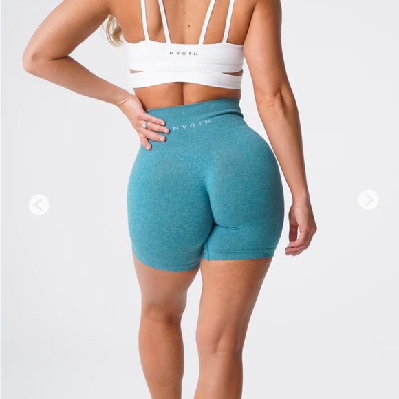 Teal pro seamless nvgtn shorts - Picture 2 of 6